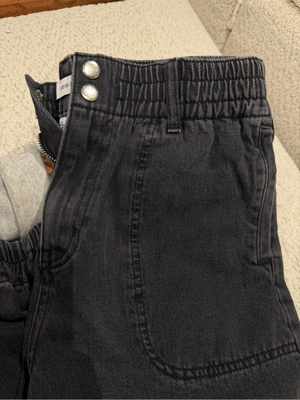Black Denim Jogger
